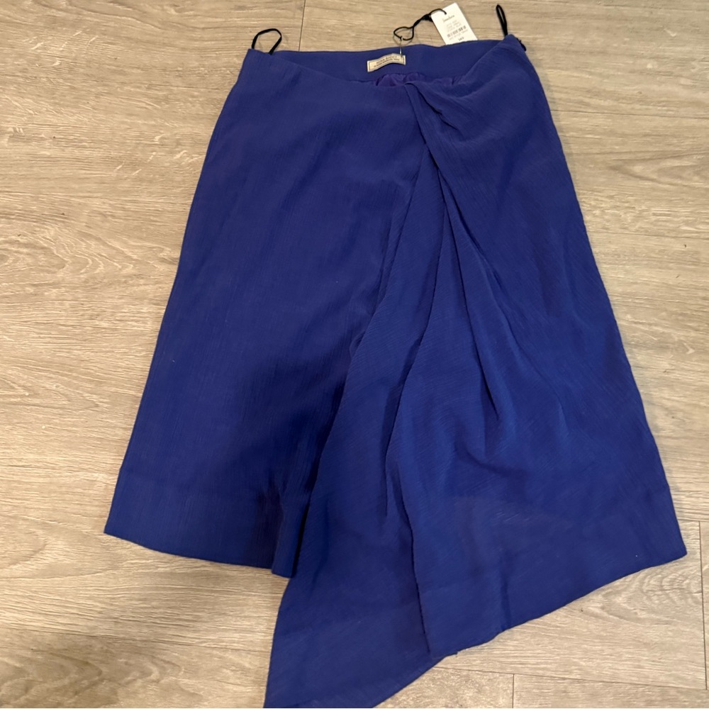 Nina Ricci Cobalt Blue Pleated Skirt